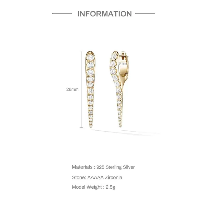Earrings Mabel Love 925 Zircon Crystals earrings