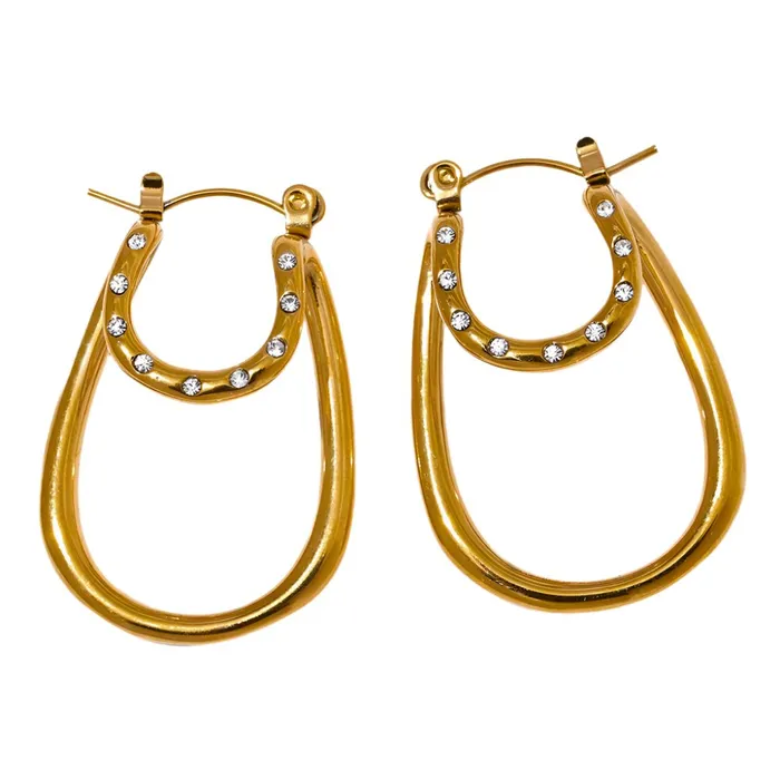 Earrings Mabel Love Co Glitz Hoop Earrings