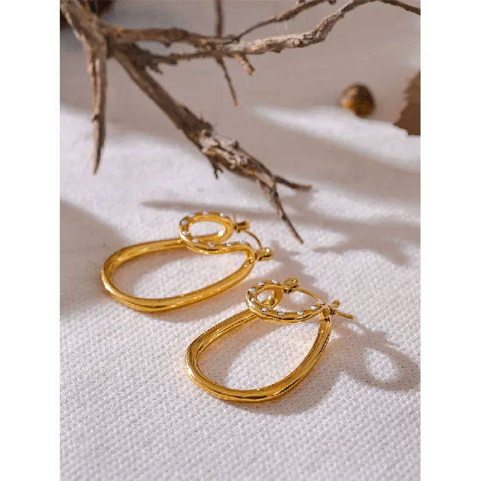Earrings Mabel Love Co Glitz Hoop Earrings