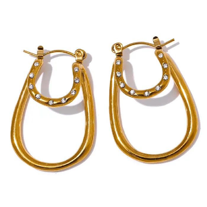 Earrings Mabel Love Co Glitz Hoop Earrings