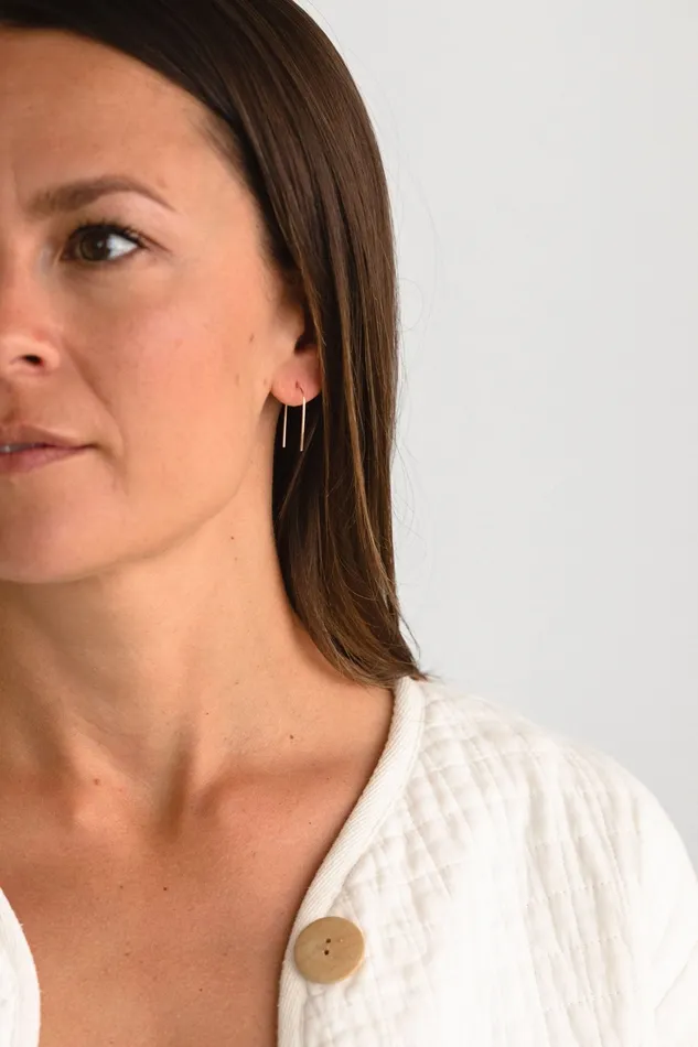 Earrings Sheena Marshall Jewelry SAMPLE SALE June Arch Earrings Gold Fill