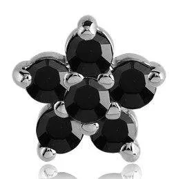 Earrings Tulsa Body Jewelry 14g CZ Flower Stainless End