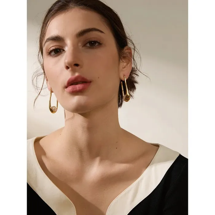 Earrings Utopia Pearls Hoop Earrings Mabel Love Co