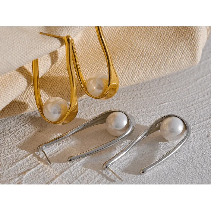 Earrings Utopia Pearls Hoop Earrings Mabel Love Co