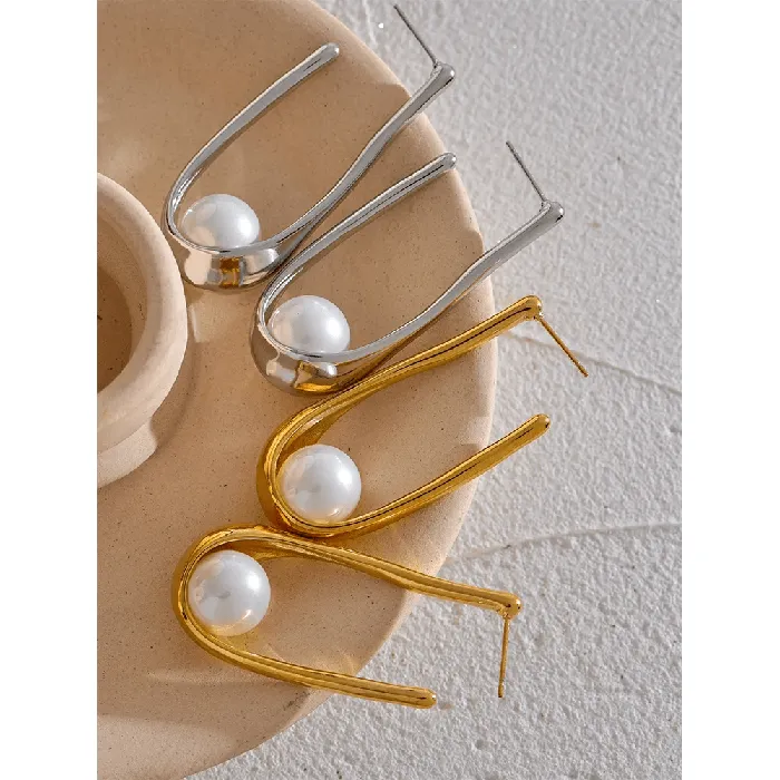 Earrings Utopia Pearls Hoop Earrings Mabel Love Co