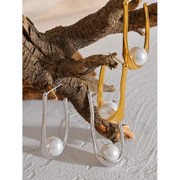Earrings Utopia Pearls Hoop Earrings Mabel Love Co
