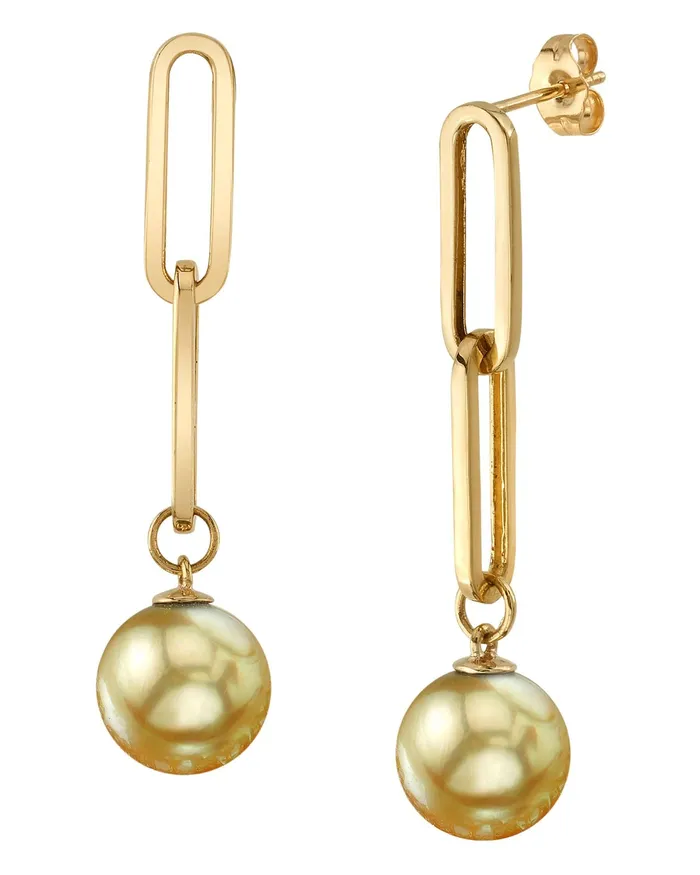 Golden South Sea Pearl Nola Earrings SPT Earrings