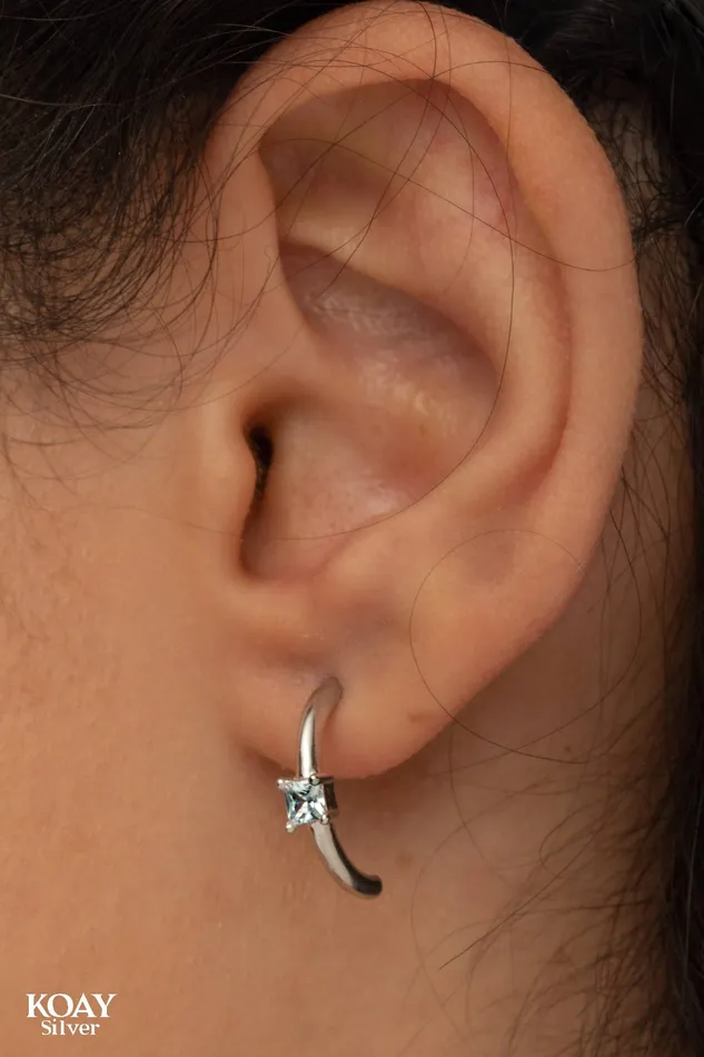 KOAY Silver Store Earrings Zircon 023 Earring KOAY Silver Store Earrings Zircon 023 Earring