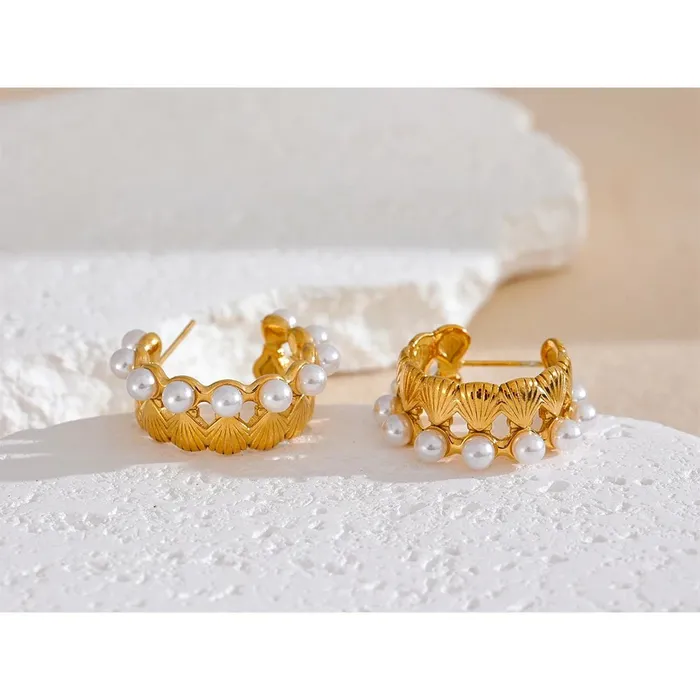 Mabel Love Co Ariel Hoop Earrings Earrings