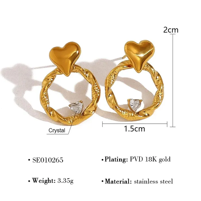 Mabel Love Co Earrings Aesthetic Heart Earrings