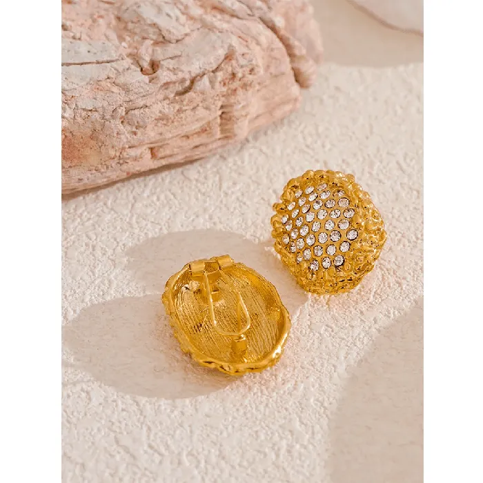 Mabel Love Co Earrings Gold Nugget Earrings