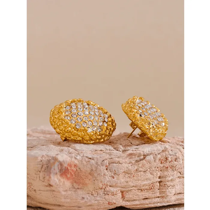 Mabel Love Co Earrings Gold Nugget Earrings
