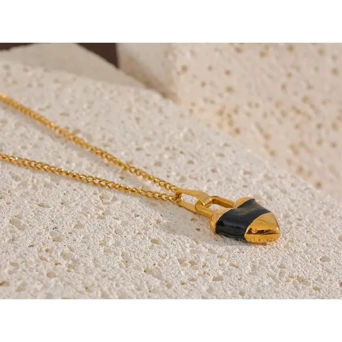 Mabel Love Co Necklaces Padlock Heart Pendant Necklace