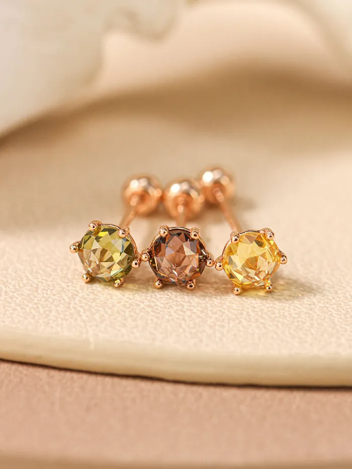 MinimalBijoux 14K Gold Daily Rose Cut 4 prongs and 6 prongs Piercing Earring 20G18G16G Earrings