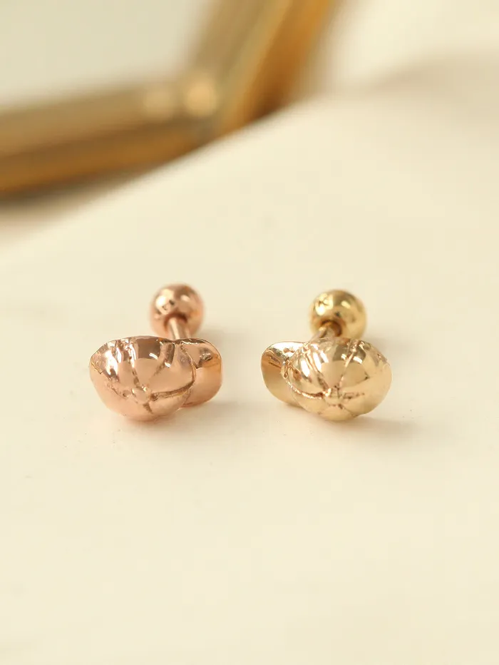 MinimalBijoux Earrings 14K Gold Cap Cartilage Earring 18G16G