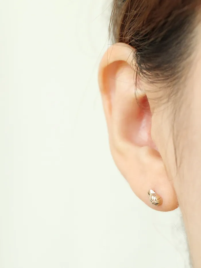 MinimalBijoux Earrings 14K Gold Cap Cartilage Earring 18G16G