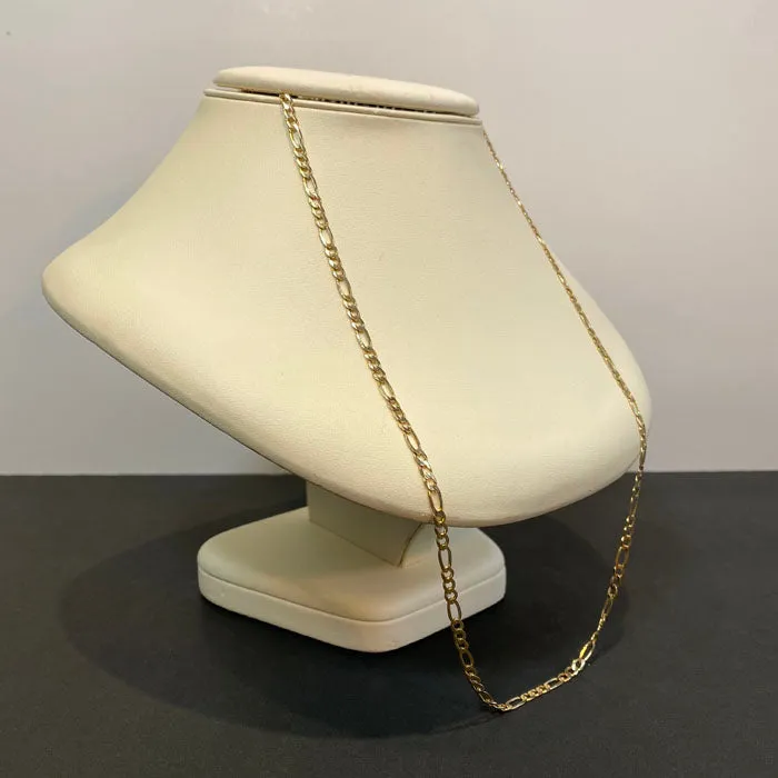Moriartys Gem Art Necklaces 10K Yellow Gold Figaro Chain Necklace 22