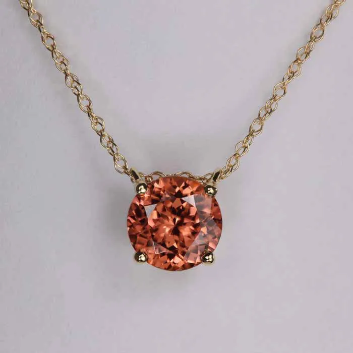 Moriartys Gem Art Necklaces 14K Yellow Gold Imperial ZIrcon Necklace 278cts Moriartys Gem Art Necklaces 14K Yellow Gold Imperial ZIrcon Necklace 278cts