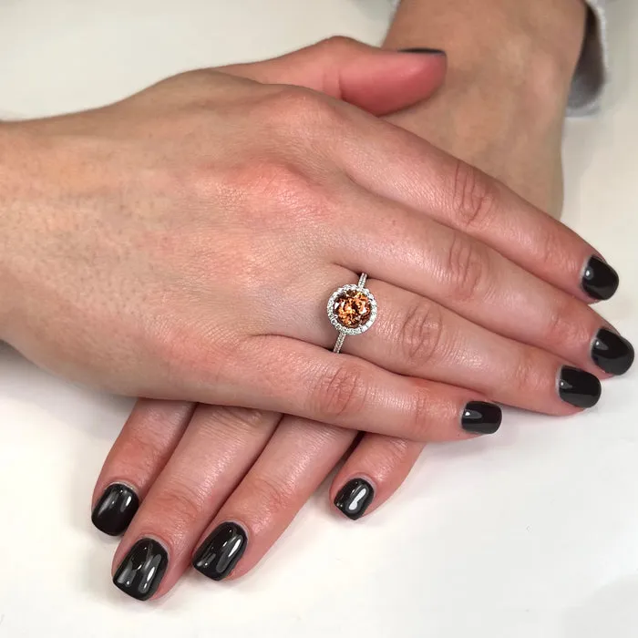 Moriartys Gem Art Rings 14K White Gold Imperial Zircon Ring 293 Carats