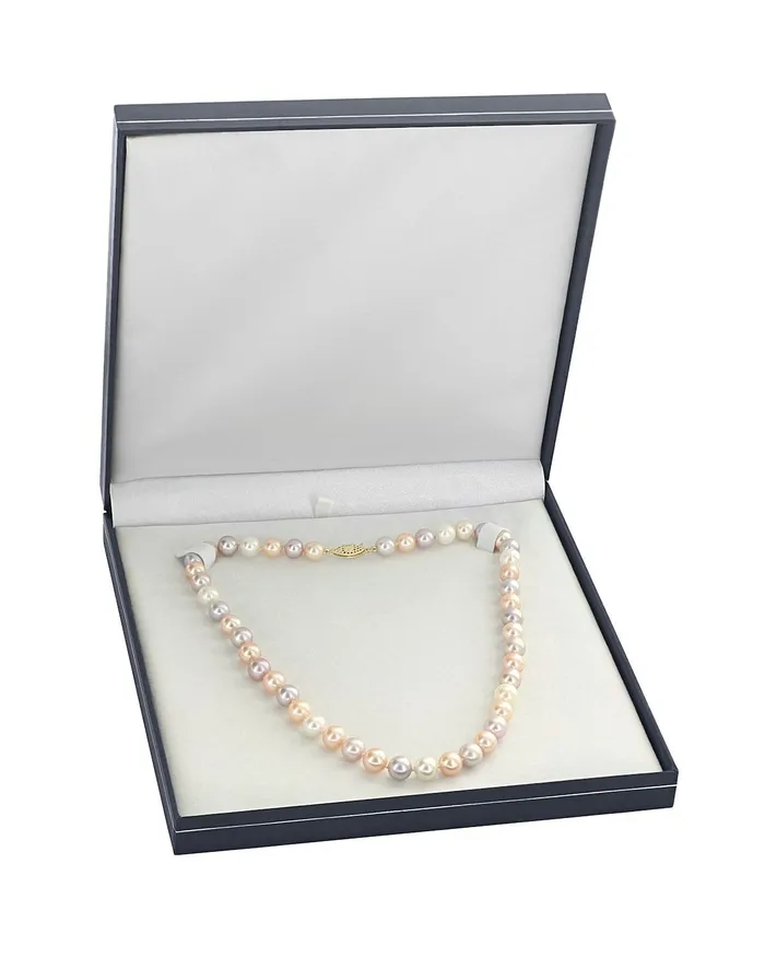 Necklaces 8085mm Freshwater Multicolor Pearl Necklace AAAA Quality SPT