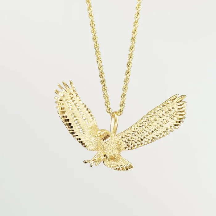 Necklaces American Bald Eagle Pendant and Chain Princess Bride Diamonds Necklaces American Bald Eagle Pendant and Chain Princess Bride Diamonds