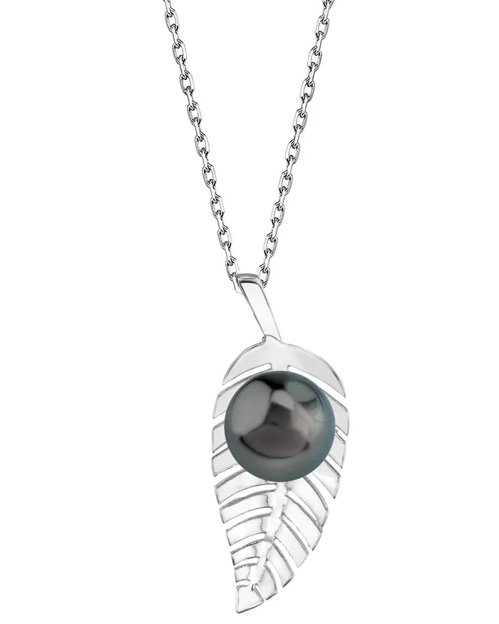 Necklaces Black Tahitian Pearl Bahia Pendant SPT
