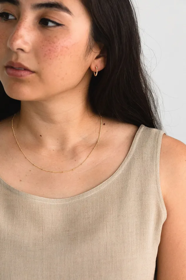 Necklaces Essential Capsule Textured Necklace Gold Fill Sheena Marshall Jewelry