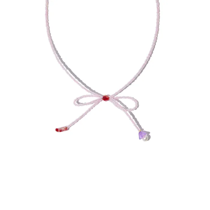 Necklaces shopsnackbreak Bowknot Necklace in Red Necklaces shopsnackbreak Bowknot Necklace in Red