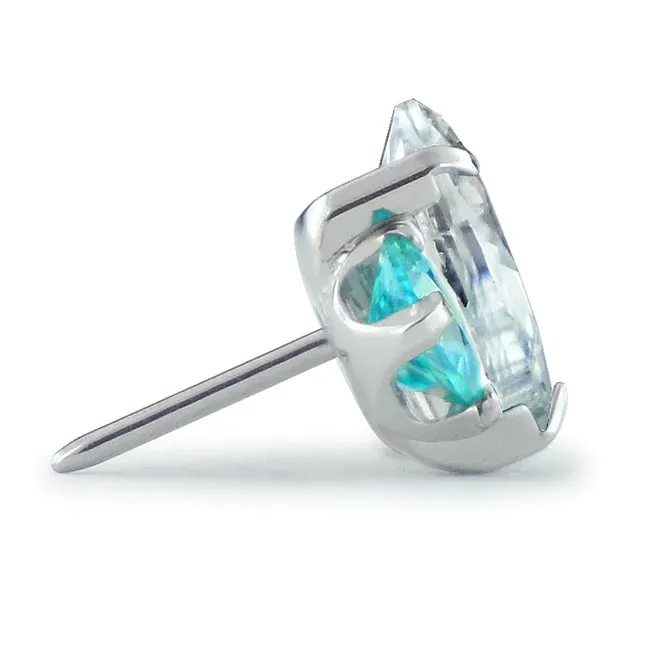 NeoMetal Rings Pear Cut CZ Fan Cluster End by NeoMetal Select Center CZ