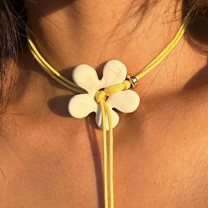 Orchid Necklace shopsnackbreak Necklaces