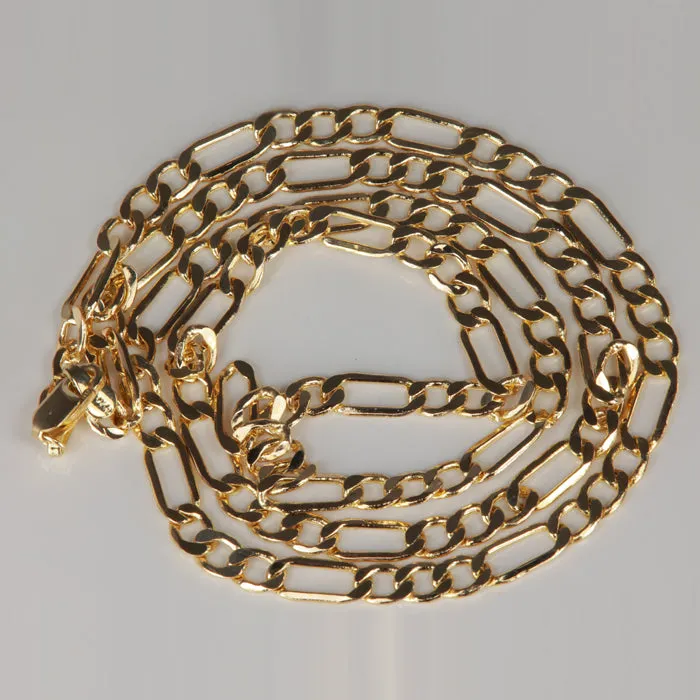 PreStyled Sets 10K Yellow Gold Figaro Chain 20 Moriartys Gem Art