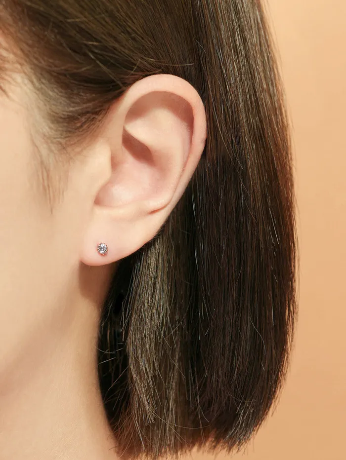 PreStyled Sets 14K Gold Shining Moissanite Internally Threaded Labret Piercing 20G18G16G MinimalBijoux