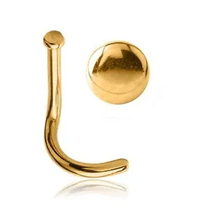 PreStyled Sets Tulsa Body Jewelry Disc Gold Nostril Screw