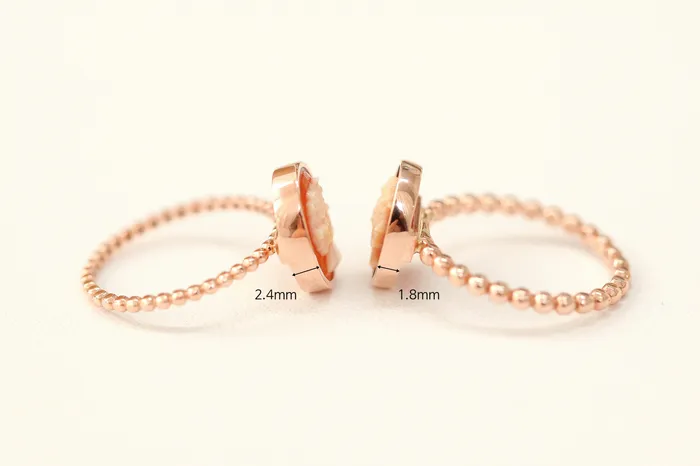Rings 14K 18K Gold Cameo Ring MinimalBijoux