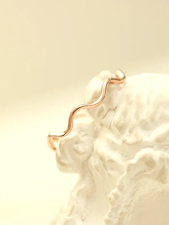 Rings MinimalBijoux 14K 18K Gold Wave Ring
