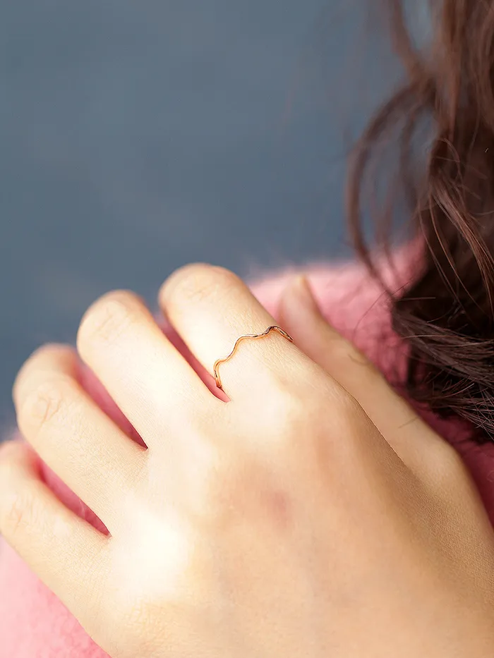 Rings MinimalBijoux 14K 18K Gold Wave Ring