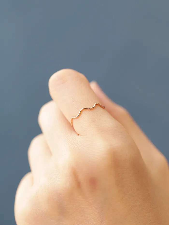 Rings MinimalBijoux 14K 18K Gold Wave Ring