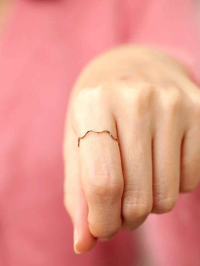 Rings MinimalBijoux 14K 18K Gold Wave Ring