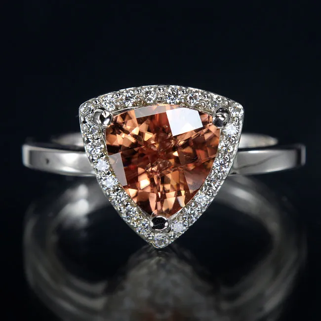 Rings Moriartys Gem Art 14K White Gold Checkerboard Faceted Imperial Zircon and Diamond Ring 256 Carats Rings Moriartys Gem Art 14K White Gold Checkerboard Faceted Imperial Zircon and Diamond Ring 256 Carats