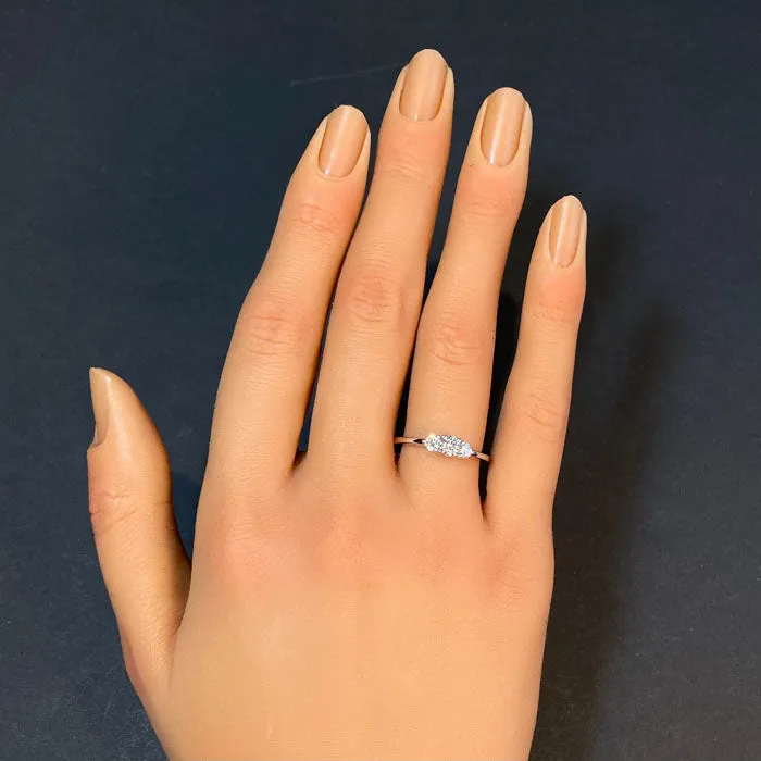 Rings Moriartys Gem Art 14K White Gold Diamond Ring 50 Carats