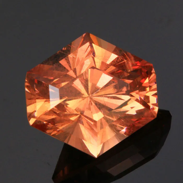 Rings Peach Pentagonal Barion Cut Malaya Garnet Gemstone 1420 Carats Moriartys Gem Art Rings Peach Pentagonal Barion Cut Malaya Garnet Gemstone 1420 Carats Moriartys Gem Art