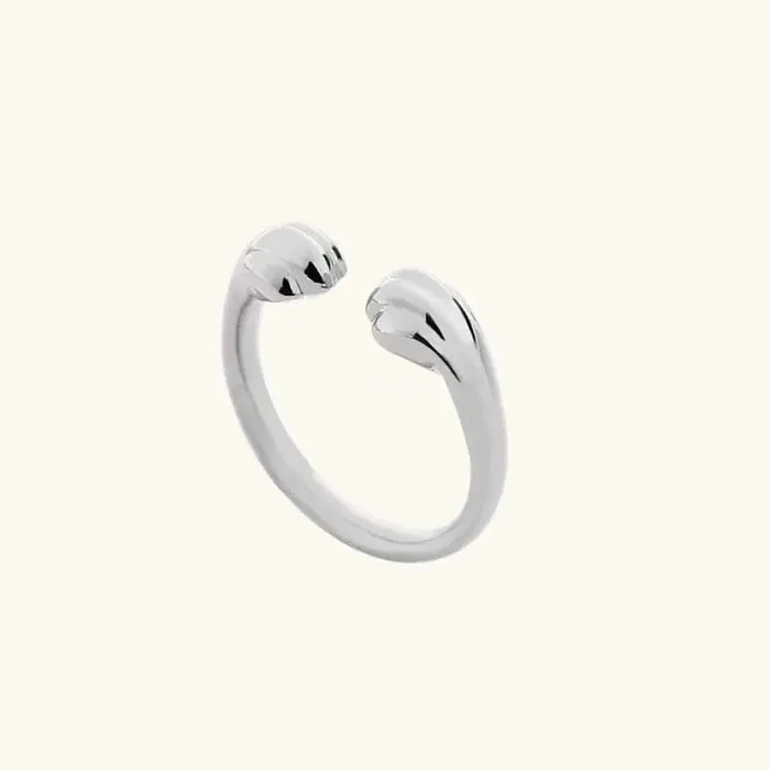 Rings Silver Cute Cat Paw Ring CatCurio Pet Store