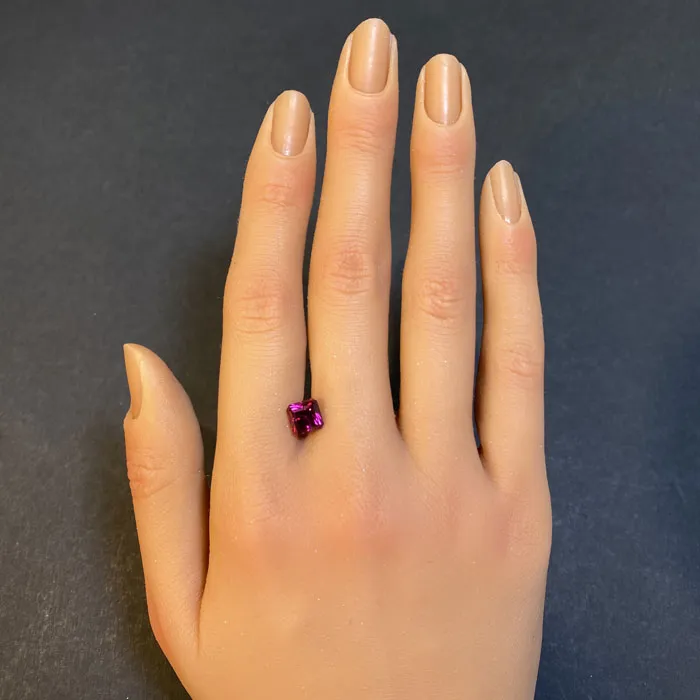 Rings vendorunknown Square Barion Cut Garnet 275 Carats