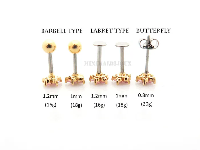 Rose Cartilage Earring MinimalBijoux Earrings