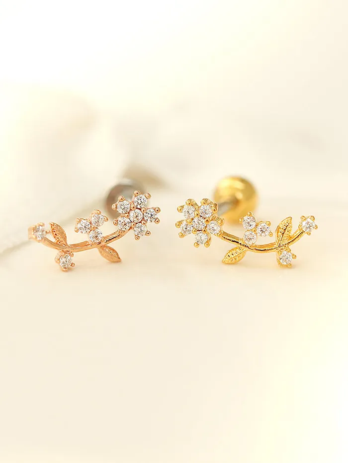 Rose Cartilage Earring MinimalBijoux Earrings