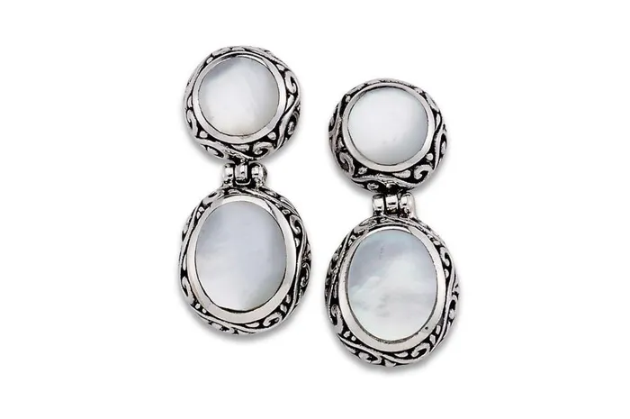 Samuel B Earrings Keramas Earrings Mother Of Pearl