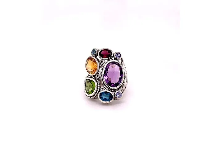 Samuel B Rings Madeira Ring Multi Gemstones