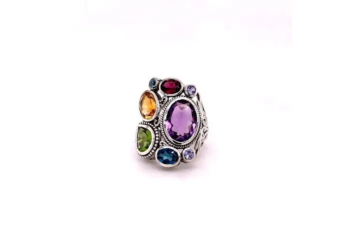 Samuel B Rings Madeira Ring Multi Gemstones