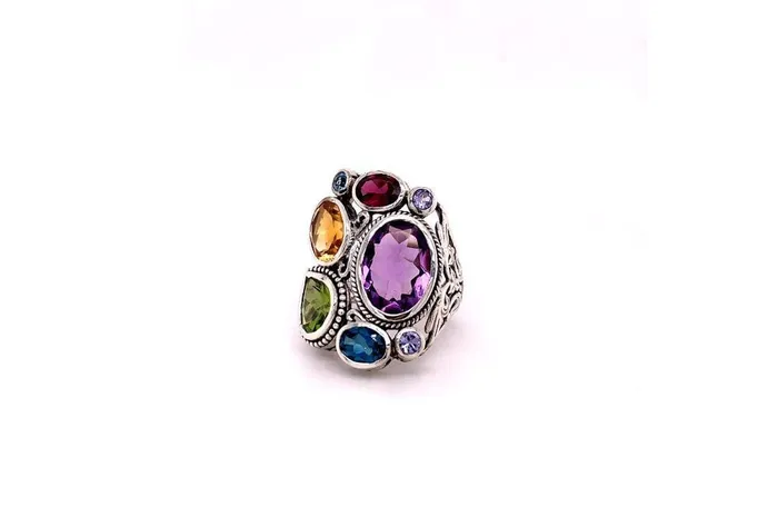 Samuel B Rings Madeira Ring Multi Gemstones