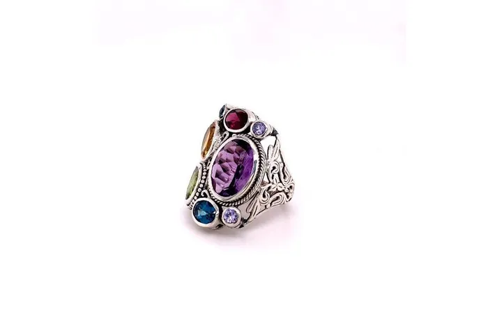 Samuel B Rings Madeira Ring Multi Gemstones